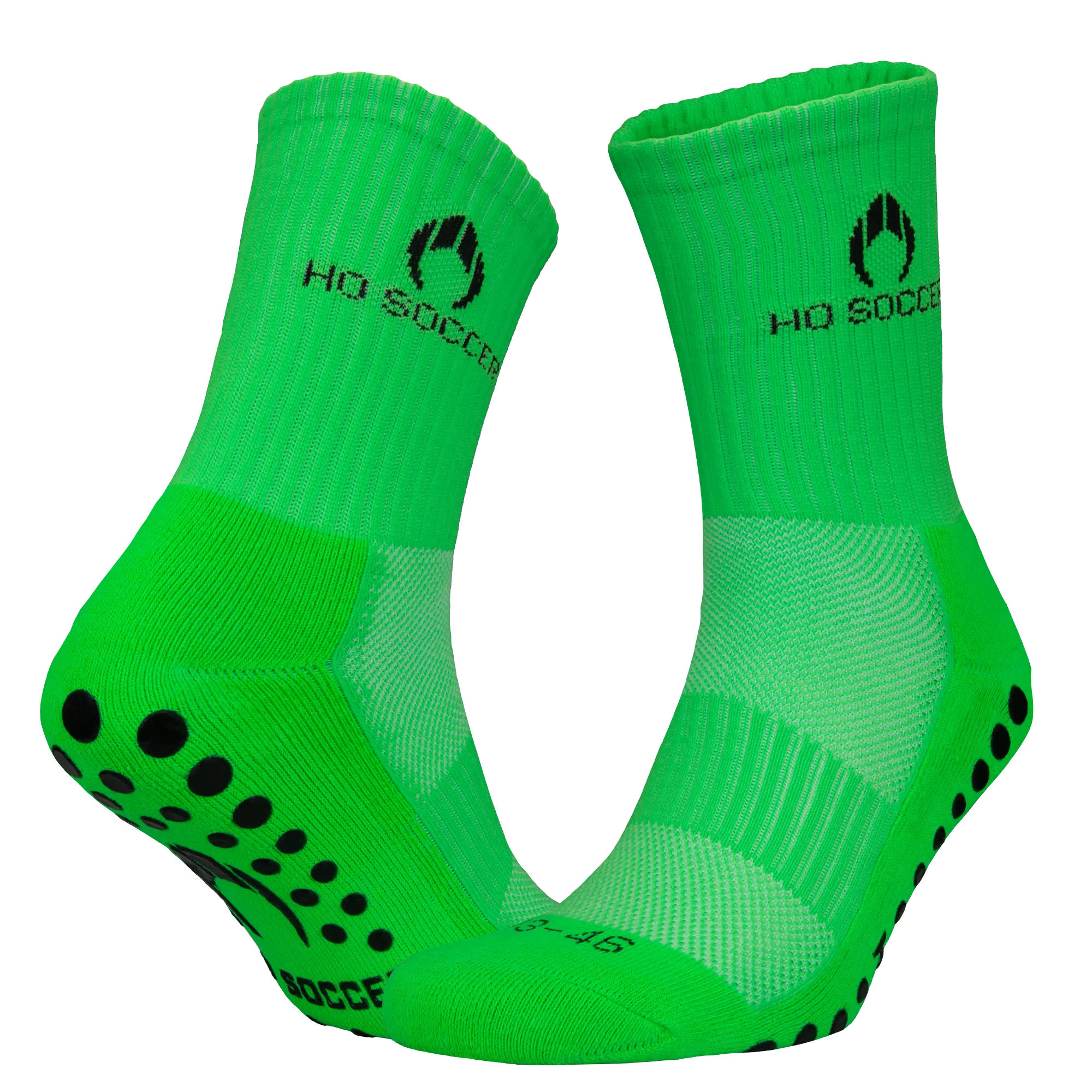Non Slip Socks Twin Pack - Green