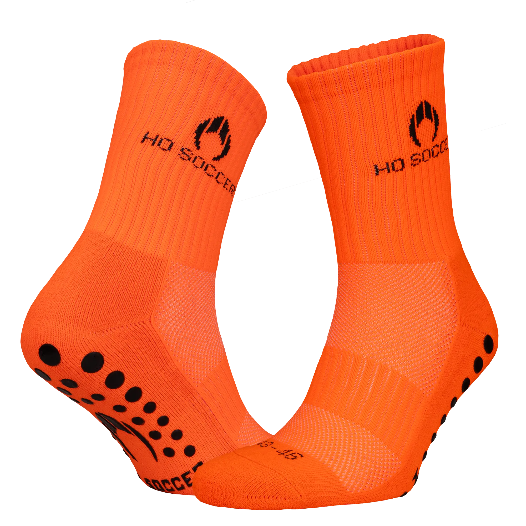 Non Slip Socks Twin Pack - Orange